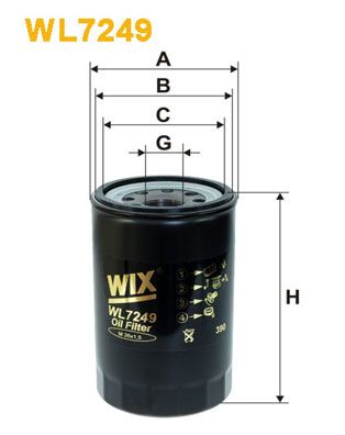 WIX FILTERS Öljynsuodatin WL7249